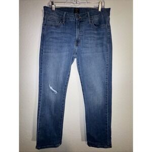 JUST BLACK Women's Jeans size 31 Distressed High Rise Stretch Ankle Made in 🇺🇸